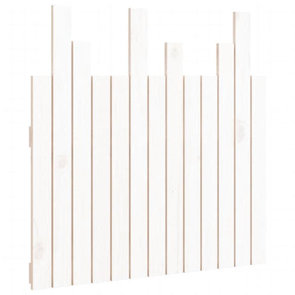 Wall Headboard 108x3x80 cm Solid Wood Pine White 82.5 x 80 cm