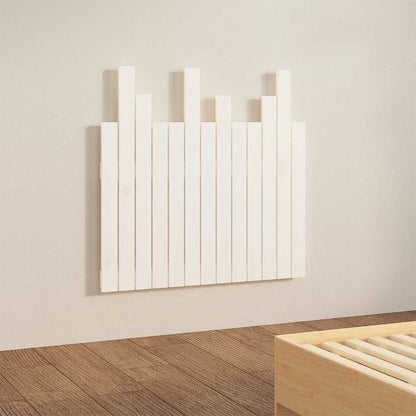 Wall Headboard 108x3x80 cm Solid Wood Pine White 82.5 x 80 cm
