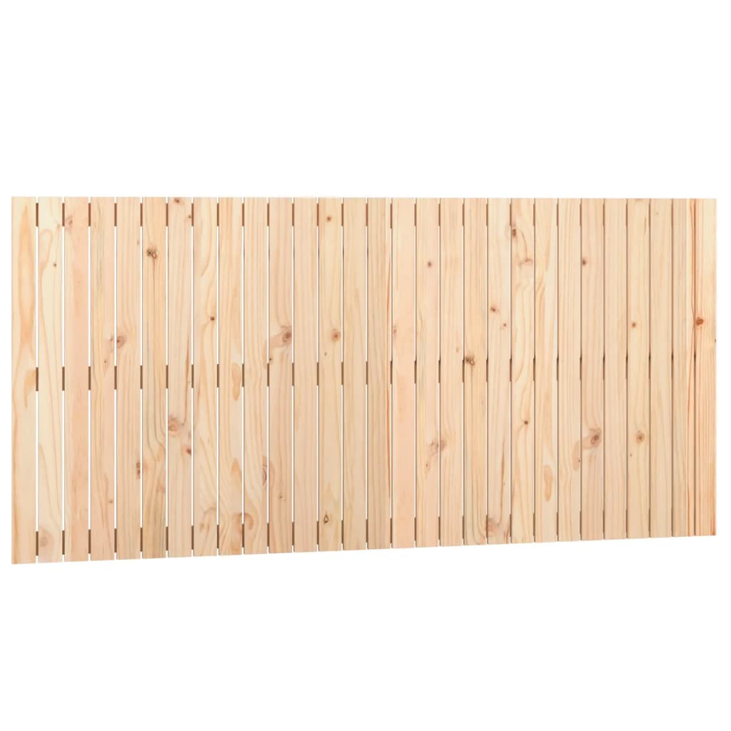 Wall Headboard 108x3x90 cm Solid Wood Pine Natural 185 cm