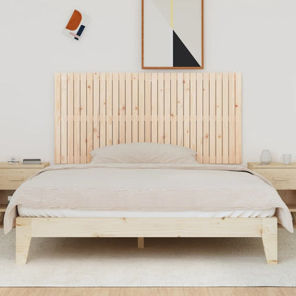 Wall Headboard 108x3x90 cm Solid Wood Pine Natural 185 cm