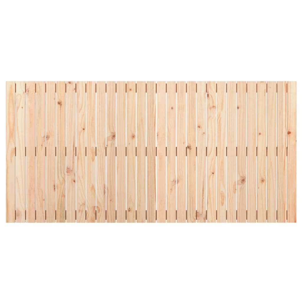 Wall Headboard 108x3x90 cm Solid Wood Pine Natural 185 cm