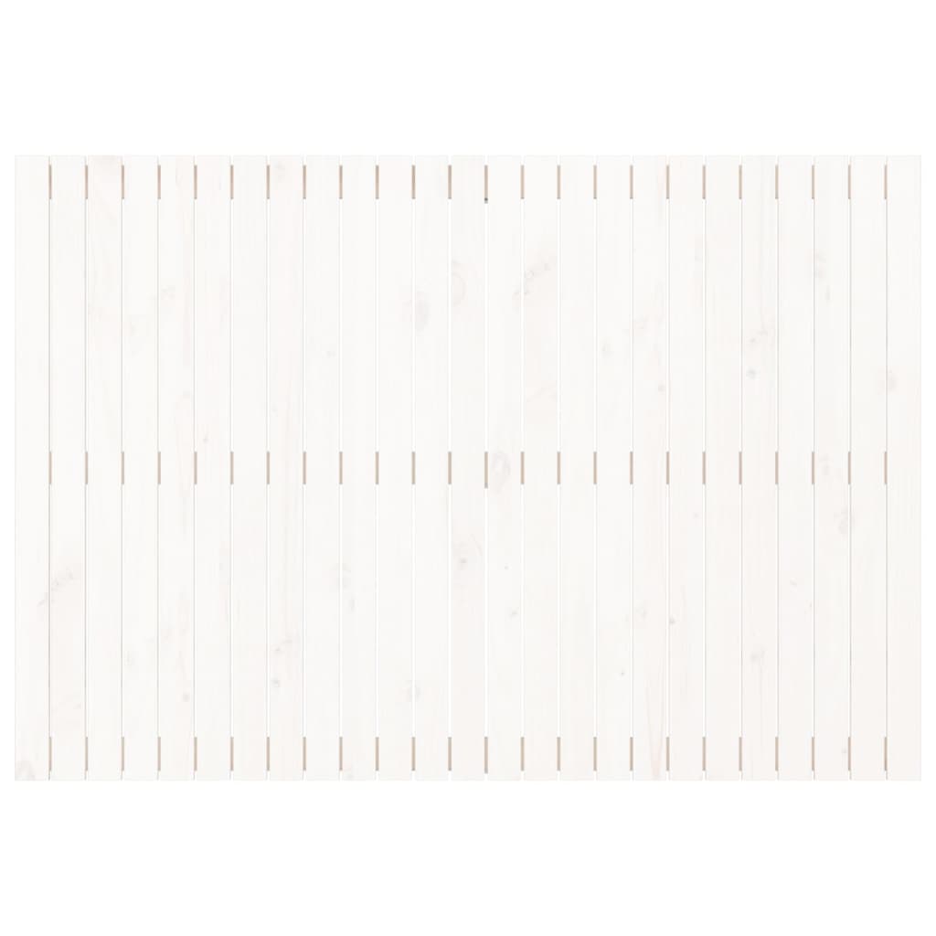 Wall Headboard 108x3x110 cm Solid Wood Pine White 159.5 cm