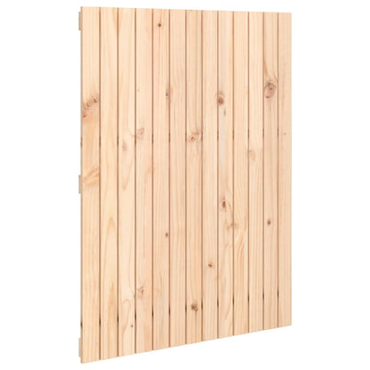 Wall Headboard 108x3x110 cm Solid Wood Pine Natural 82.5 cm