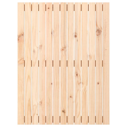 Wall Headboard 108x3x110 cm Solid Wood Pine Natural 82.5 cm