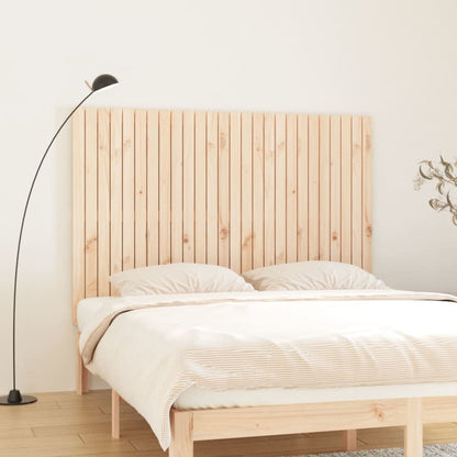Wall Headboard 108x3x110 cm Solid Wood Pine Natural 166 cm
