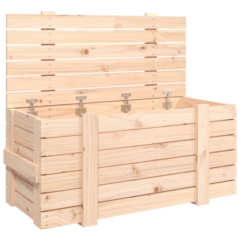 Storage Box 58x40,5x42 cm Solid Wood Pine Natural 91 x 40.5 x 42 cm