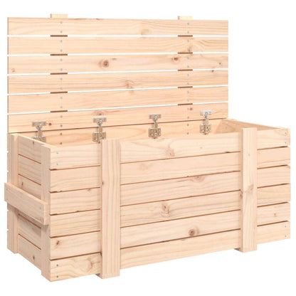 Storage Box 58x40,5x42 cm Solid Wood Pine Natural 91 x 40.5 x 42 cm