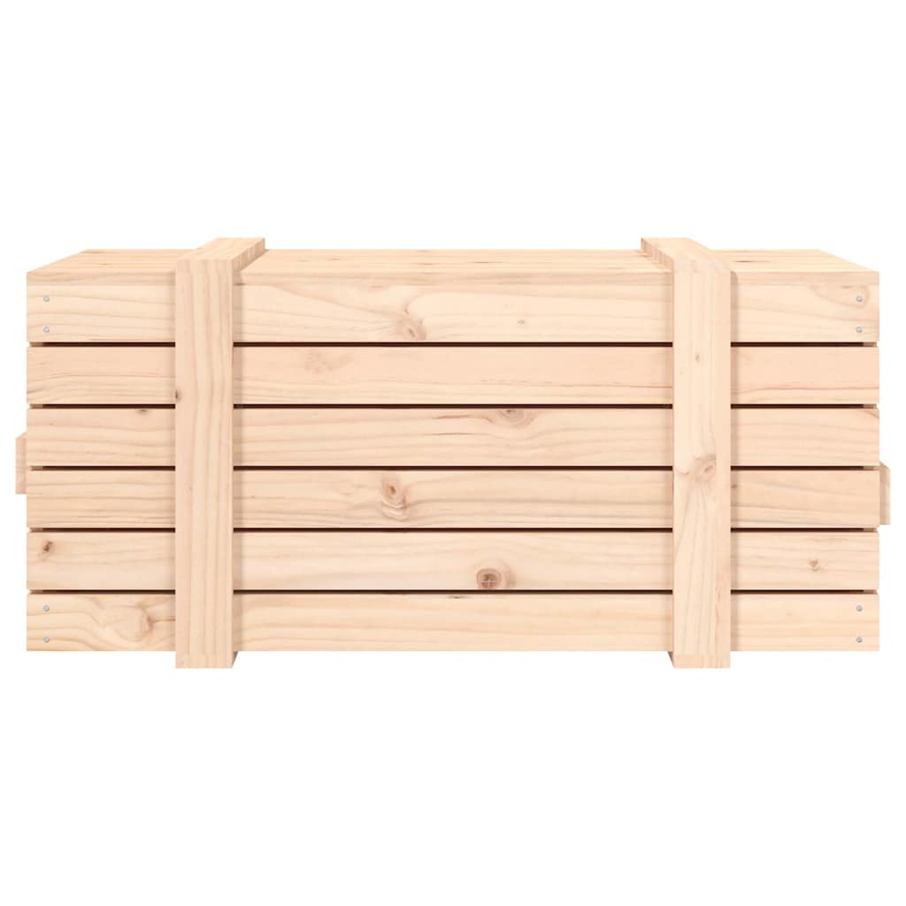 Storage Box 58x40,5x42 cm Solid Wood Pine Natural 91 x 40.5 x 42 cm