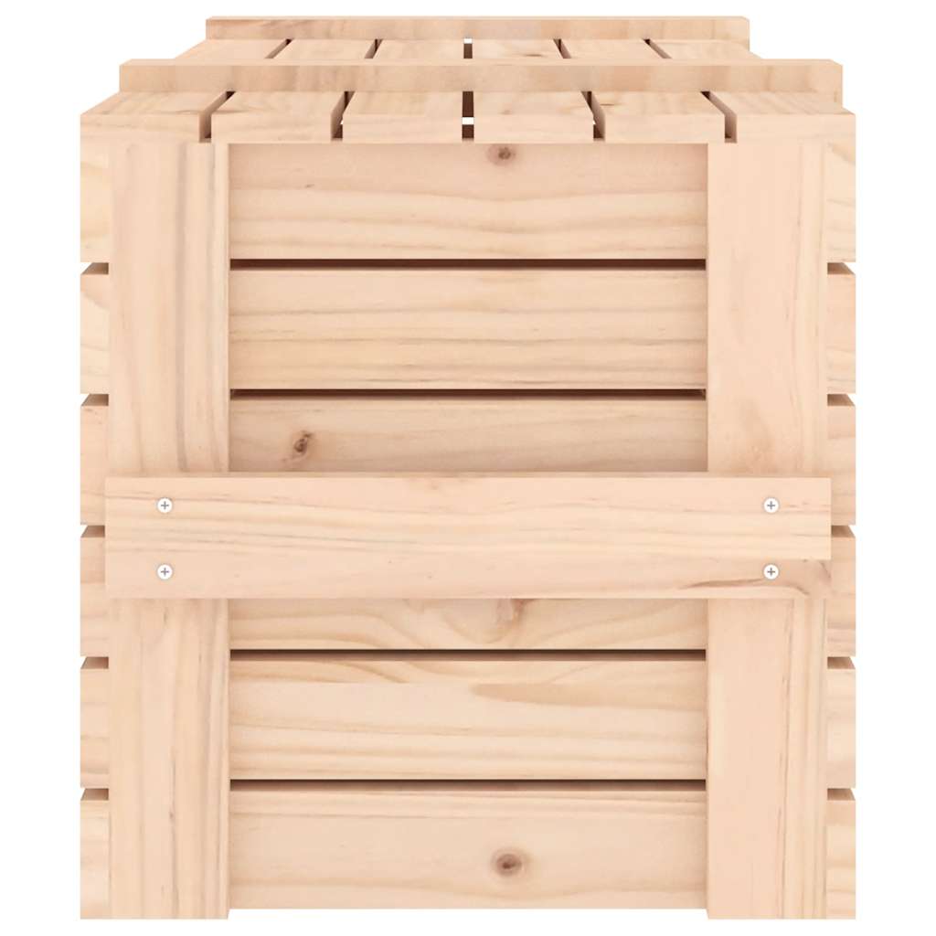 Storage Box 58x40,5x42 cm Solid Wood Pine Natural 91 x 40.5 x 42 cm