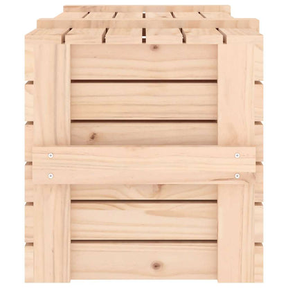 Storage Box 58x40,5x42 cm Solid Wood Pine Natural 91 x 40.5 x 42 cm