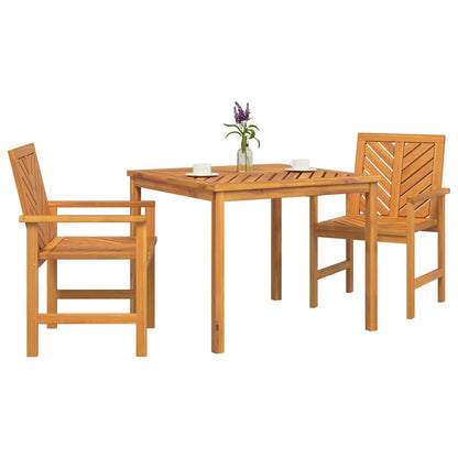 vidaXL Garden Dining Set 3 pcs Brown Solid Acacia Wood 3