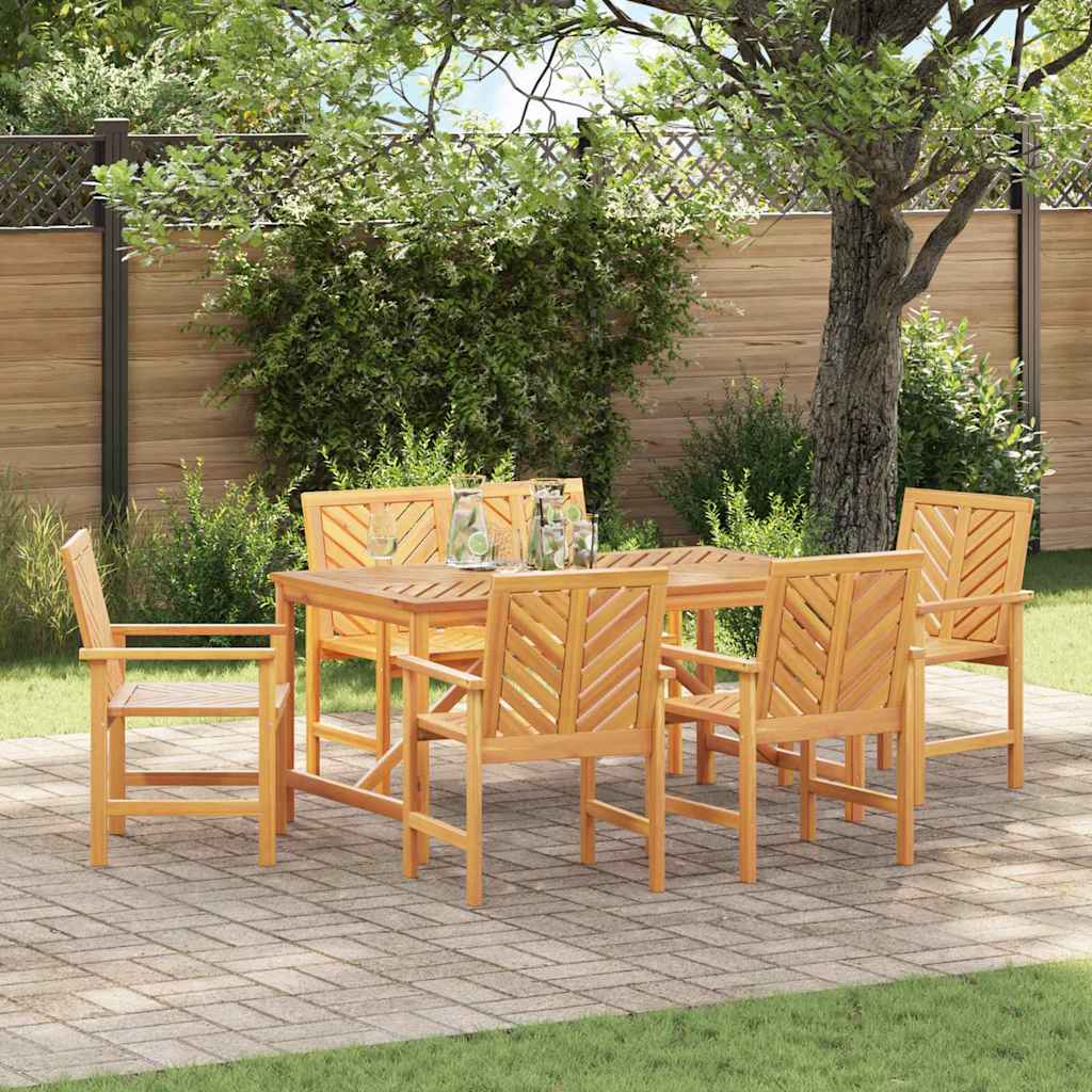 Garden Dining Set 5 pcs Brown 150 x 90 x 74 cm Bench (109 cm) +4 chairs +table 150 cm