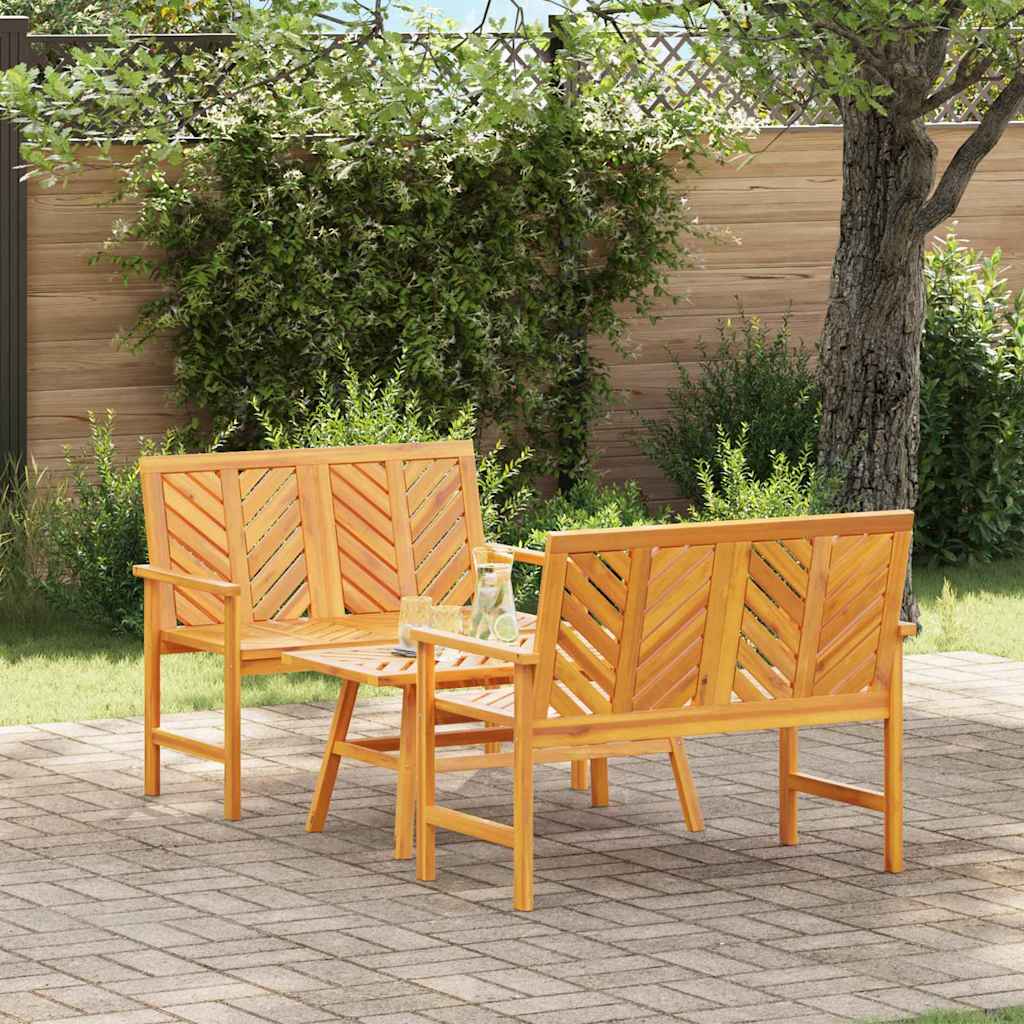vidaXL Garden Lounge Set 3 pcs Brown Solid Acacia Wood 1