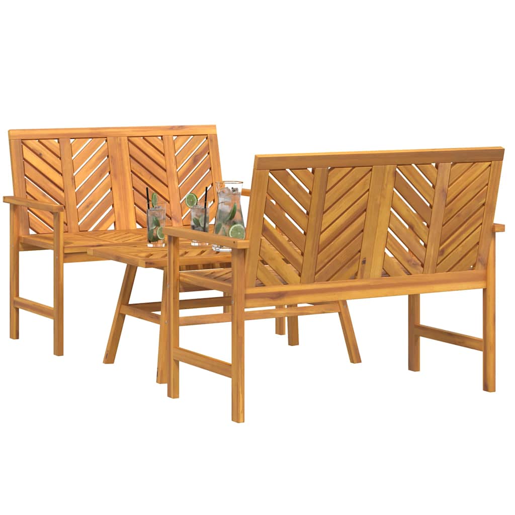 vidaXL Garden Lounge Set 3 pcs Brown Solid Acacia Wood 3