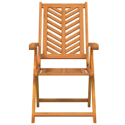 vidaXL Garden Chair 4 pcs Brown Solid Acacia Wood 5