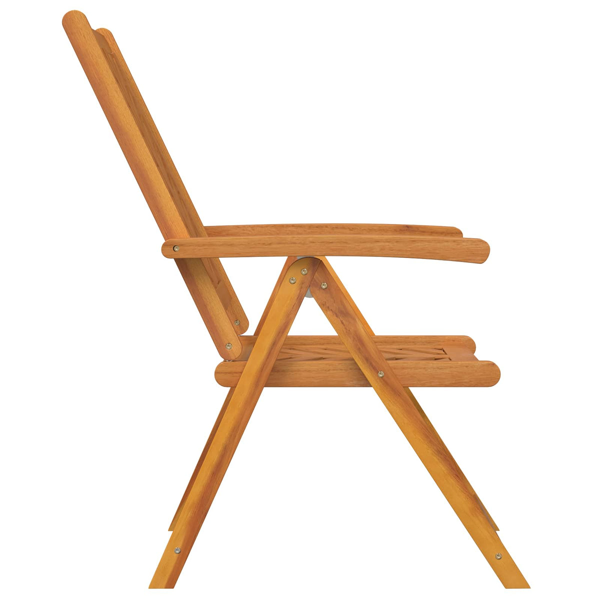 vidaXL Garden Chair 4 pcs Brown Solid Acacia Wood 6