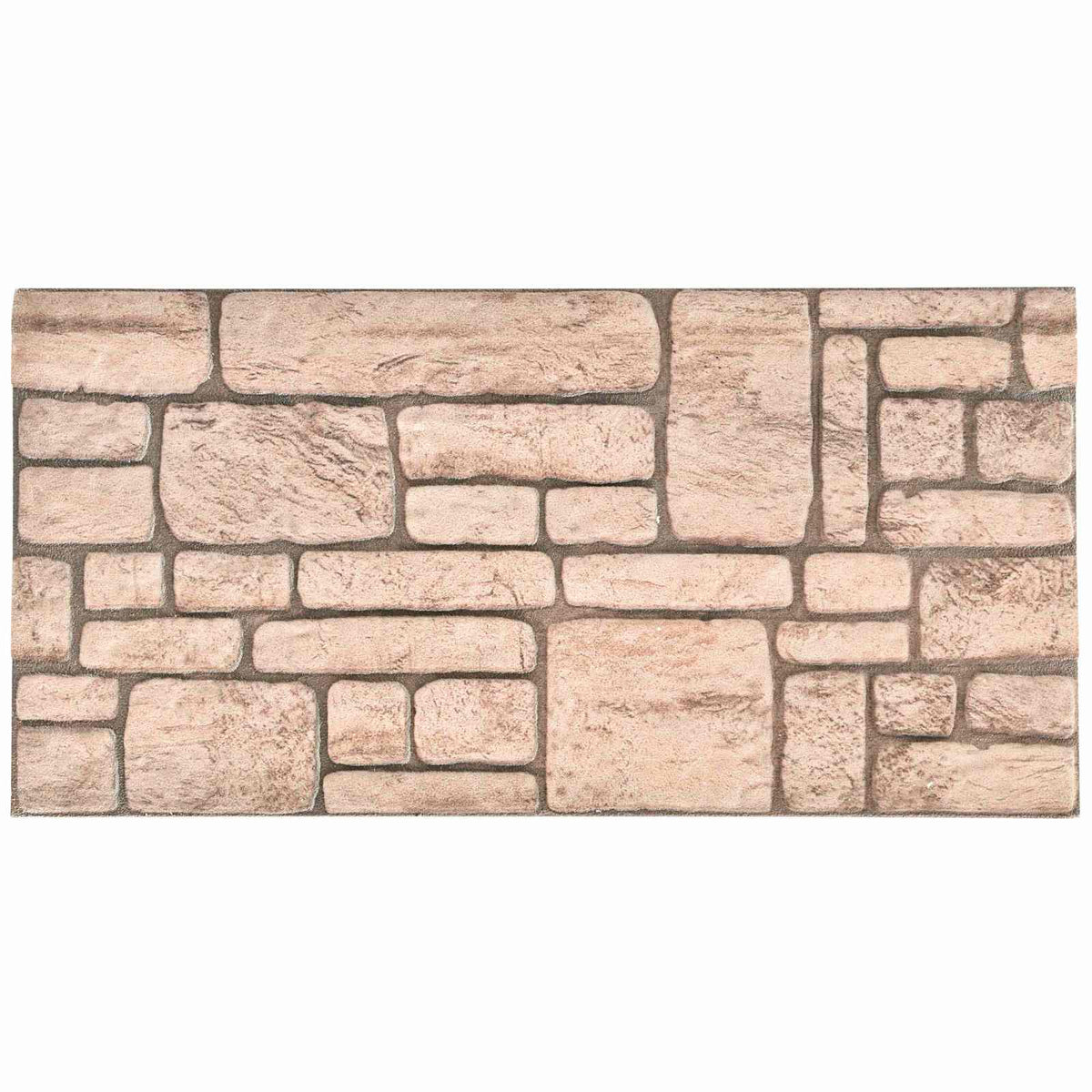 Wall Panels 10 pcs 100 x 50 cm EPS Foam Beige