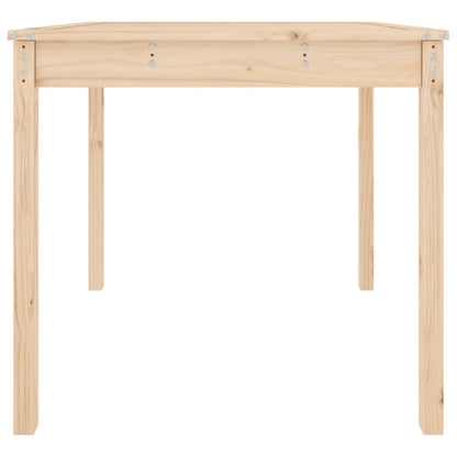 Garden Table 121x82.5x76 cm Solid Wood Pine Natural pine 82.5 cm