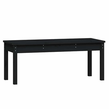 Garden Bench Solid Wood Pine 109 x 44 x 45 cm Black pine
