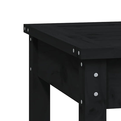 Garden Bench Solid Wood Pine 109 x 44 x 45 cm Black pine