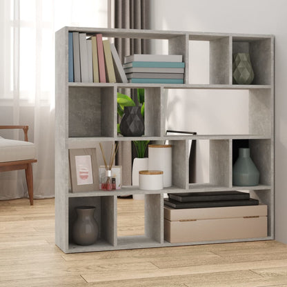 Book Cabinet/Room Divider 105x24x102 cm Concrete grey