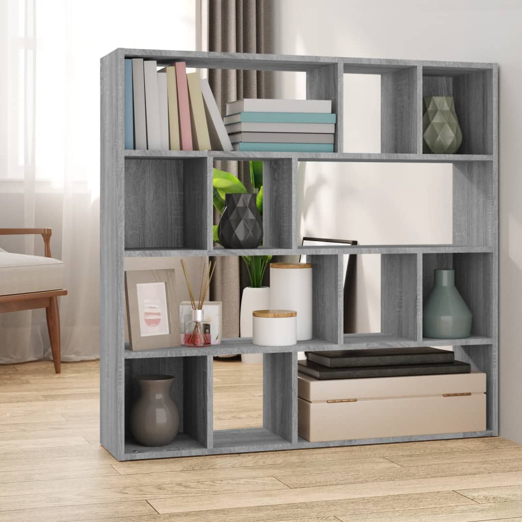 Book Cabinet/Room Divider 105x24x102 cm Grey sonoma