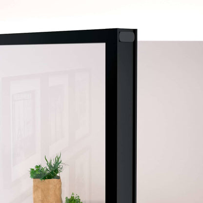 vidaXL Interior Door Black 102x201,5 cm Tempered Glass&Aluminium Slim 5