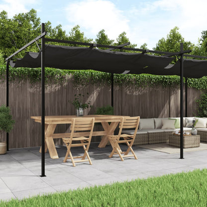 vidaXL Pergola with Retractable Roof