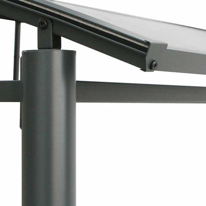 vidaXL BBQ Gazebo with Side Shelves Anthracite 210x114x230 cm Steel 6