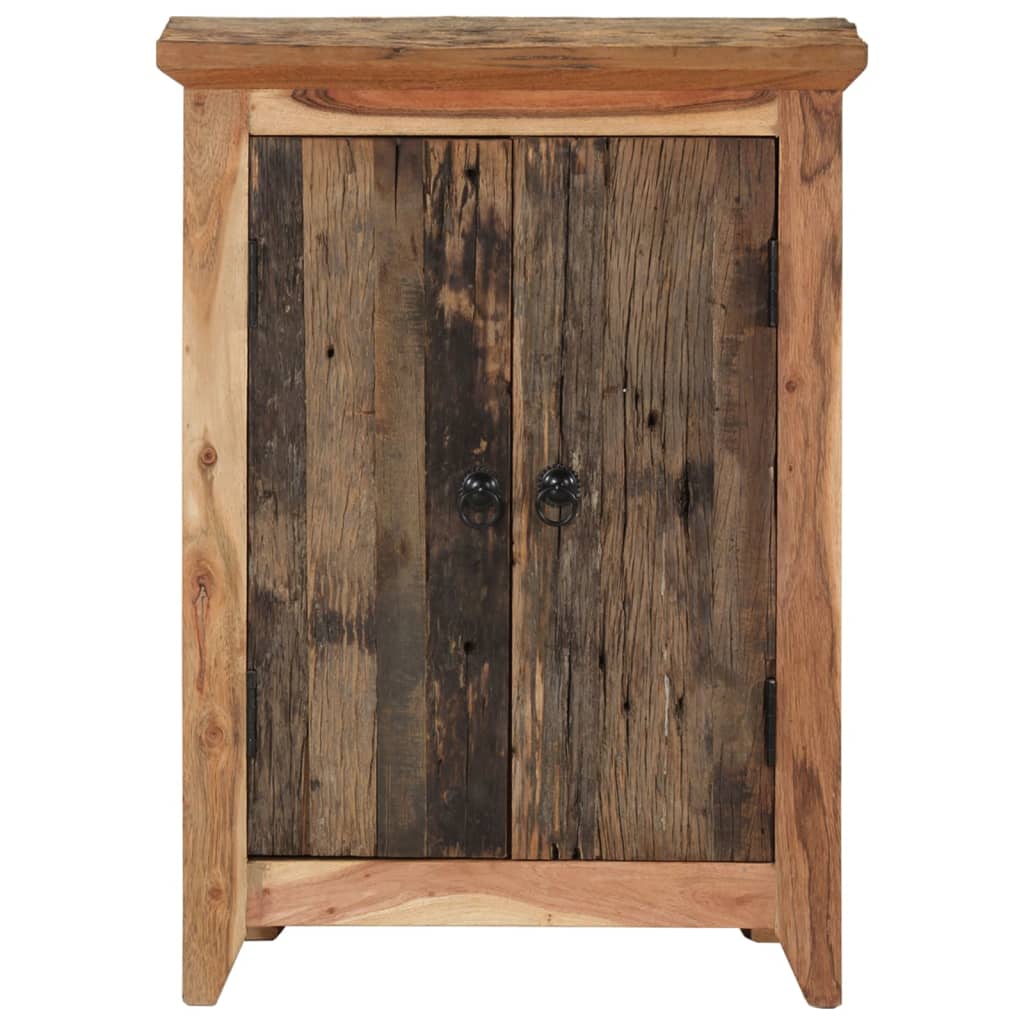 vidaXL Sideboard 55x33x75 cm Solid Wood Acacia and Reclaimed 2
