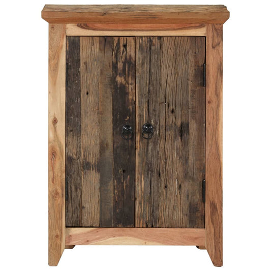 vidaXL Sideboard 55x33x75 cm Solid Wood Acacia and Reclaimed 2