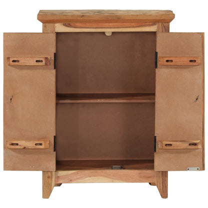 vidaXL Sideboard 55x33x75 cm Solid Wood Acacia and Reclaimed 4