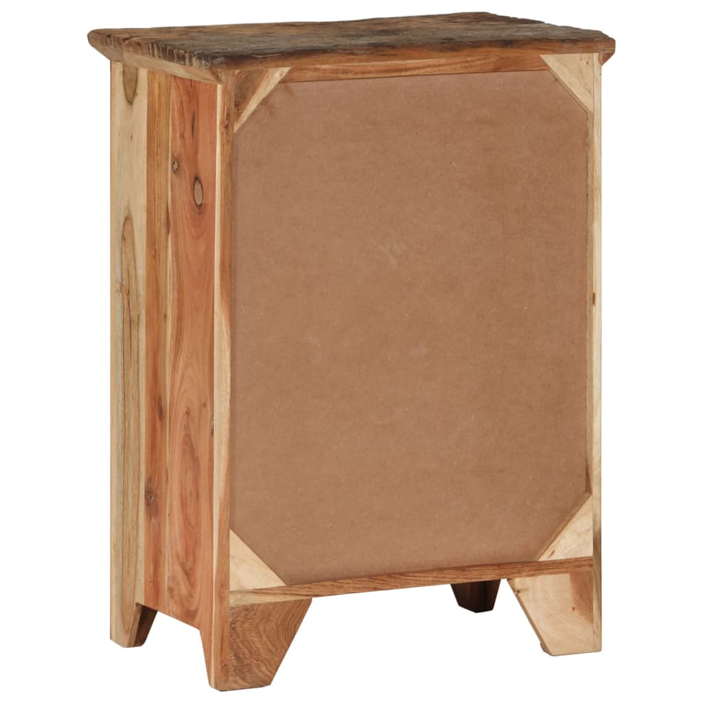 vidaXL Sideboard 55x33x75 cm Solid Wood Acacia and Reclaimed 5