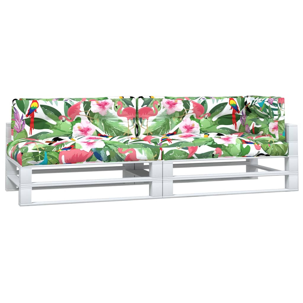 vidaXL Pallet Cushions 5 pcs Multicolour Fabric 3