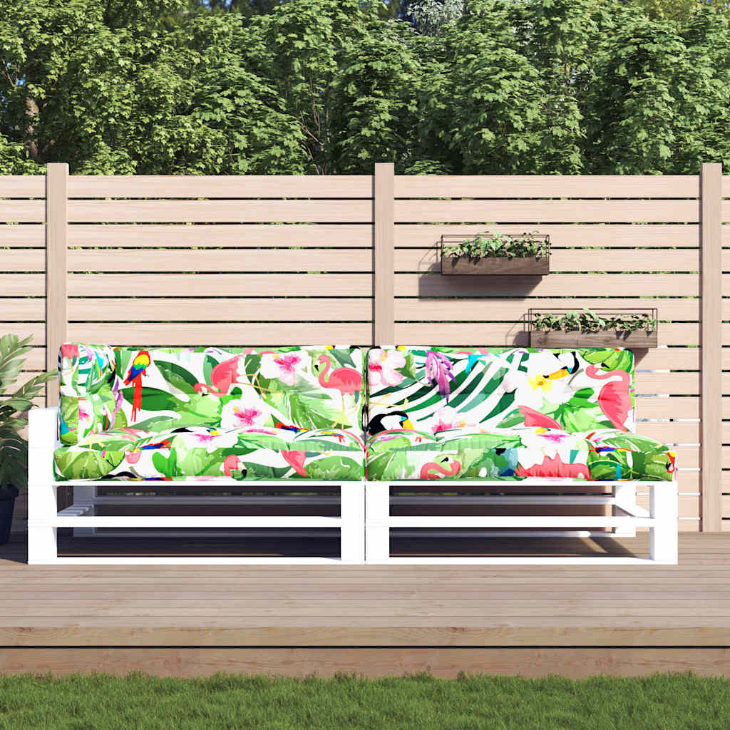 vidaXL Pallet Cushions 5 pcs Multicolour Fabric 1