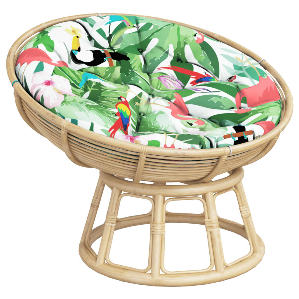 Round Cushion Ø Oxford Fabric 100 x 11 cm green and pink
