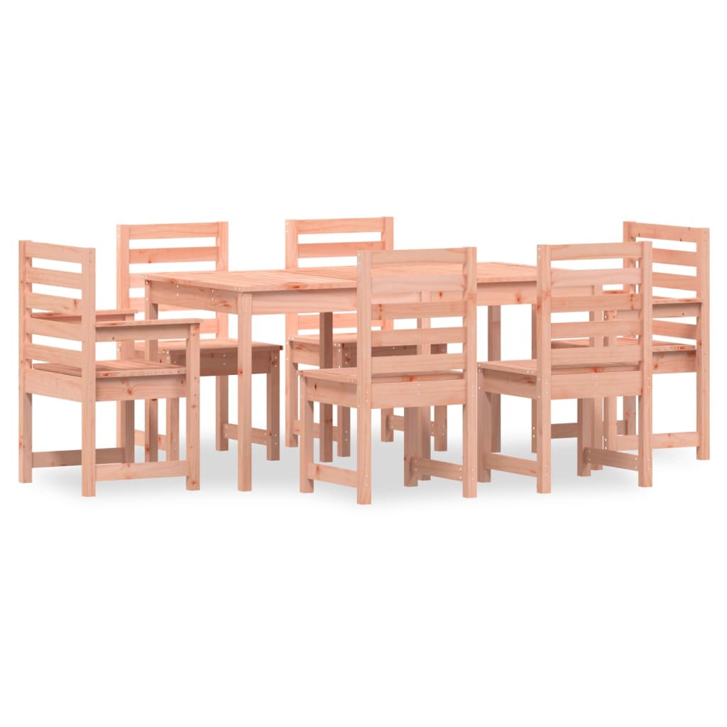 vidaXL 7 Piece Garden Dining Set Solid Wood Douglas 2