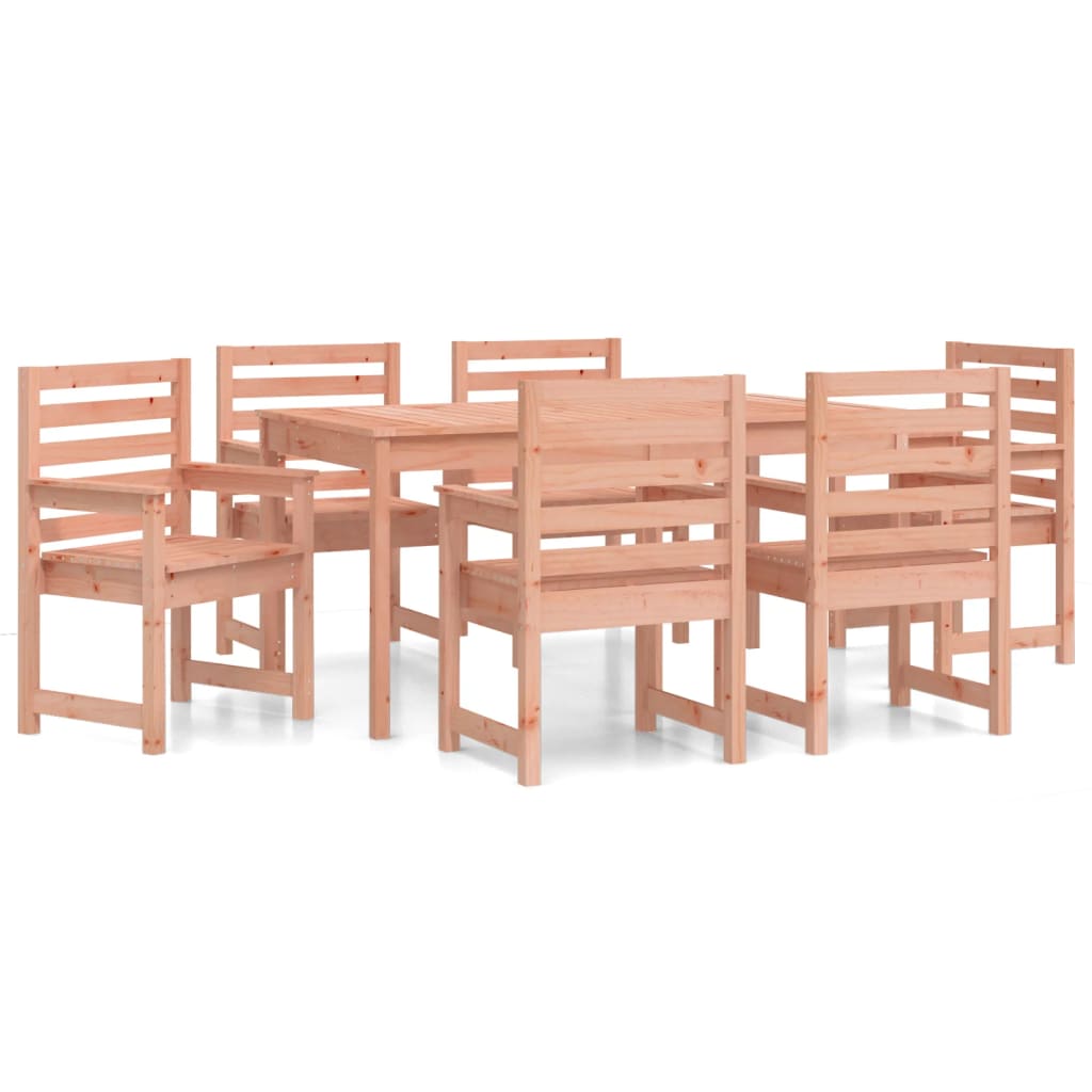 vidaXL 7 Piece Garden Dining Set Solid Wood Douglas 2