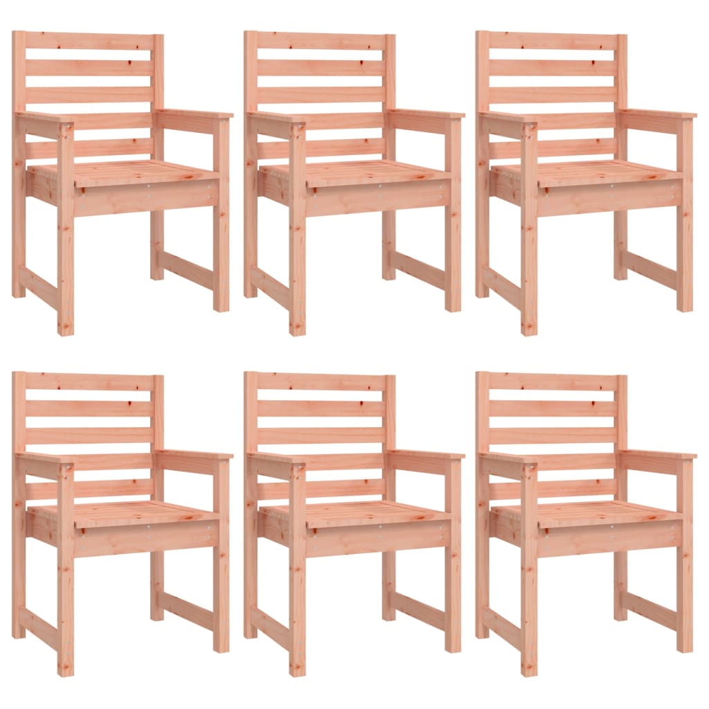 vidaXL 7 Piece Garden Dining Set Solid Wood Douglas 5