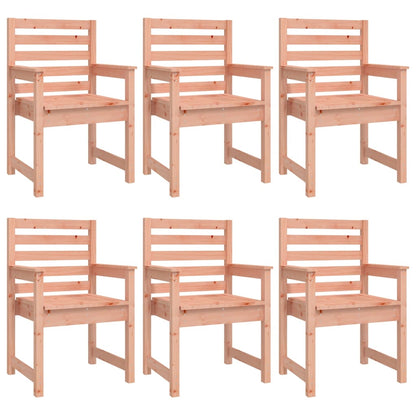 vidaXL 7 Piece Garden Dining Set Solid Wood Douglas 5