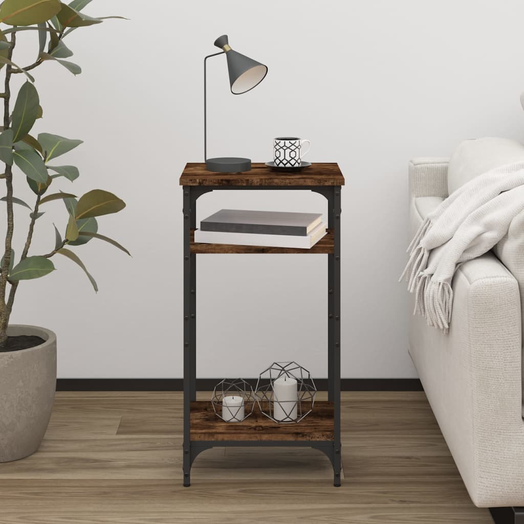Side Table Engineered Wood Smoked oak