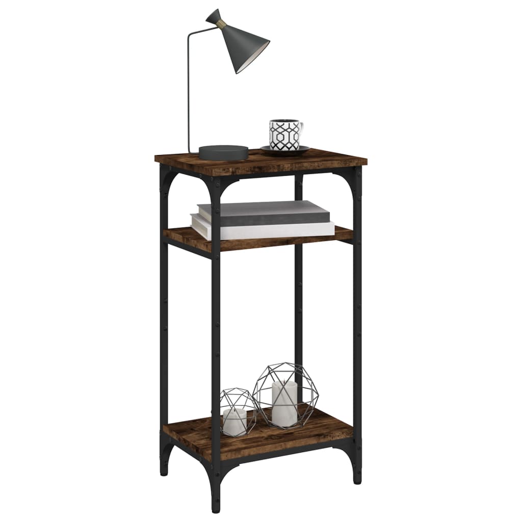 Side Table Engineered Wood Smoked oak