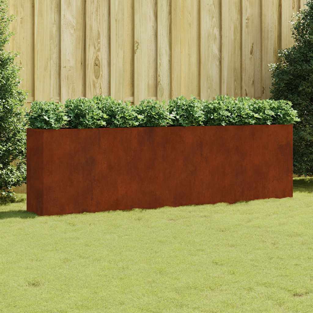 vidaXL Garden Raised Bed 280x40x80 cm Corten Steel 1