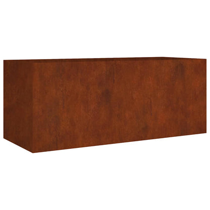 vidaXL Garden Raised Bed 200x80x80 cm Corten Steel 2