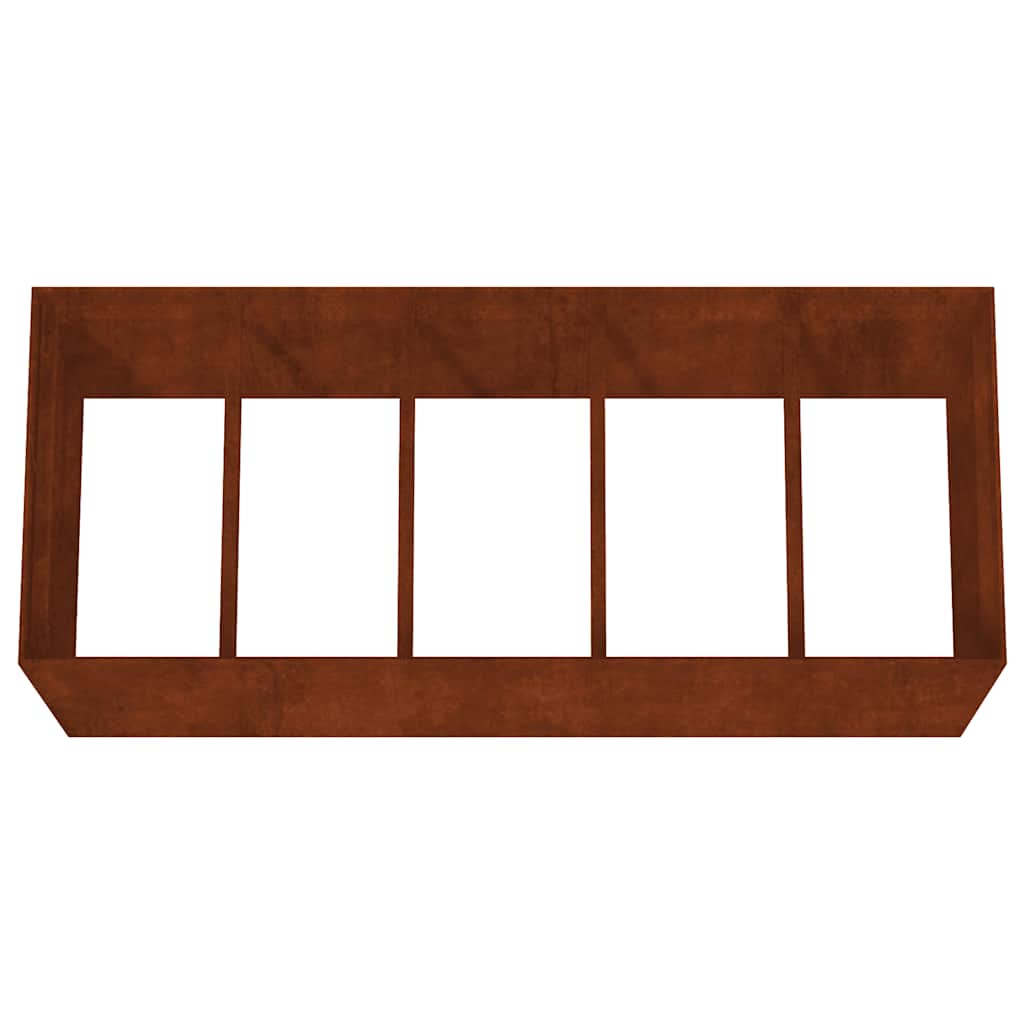 vidaXL Garden Raised Bed 200x80x80 cm Corten Steel 5