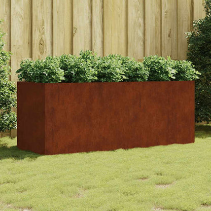 vidaXL Garden Raised Bed 200x80x80 cm Corten Steel 1