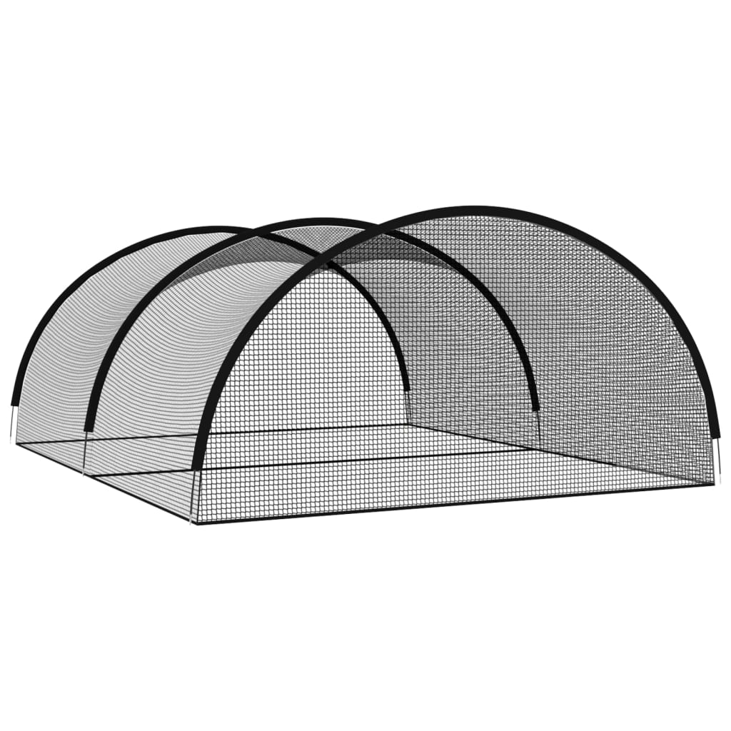 vidaXL Baseball Batting Cage Net Black 600x400x250 cm Polyester 5