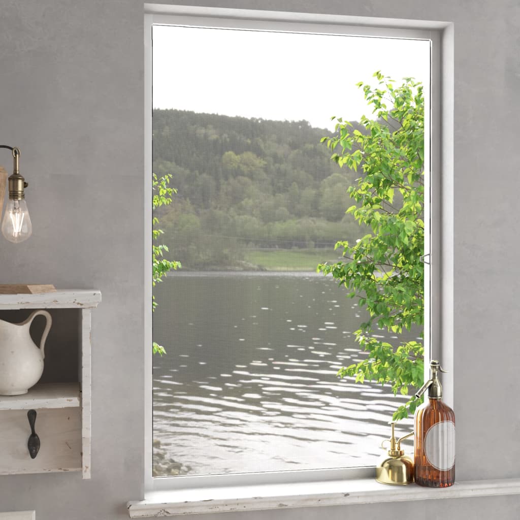 Insect Screen for Windows White 80 cm 120 cm