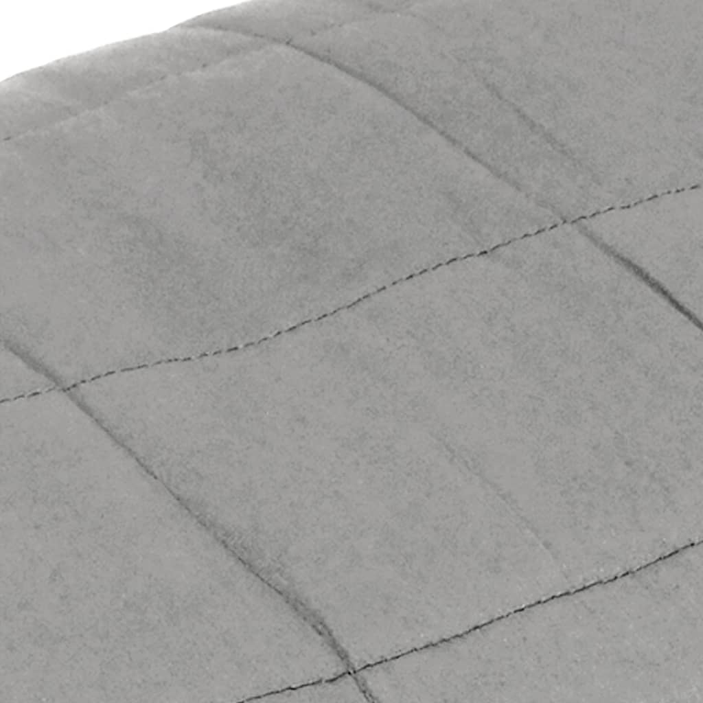 Weighted Blanket Fabric Grey 11 kg 220 cm 230 cm