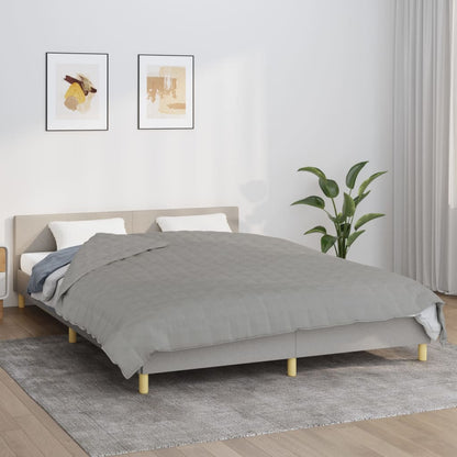 Weighted Blanket Fabric Grey 11 kg 220 cm 240 cm
